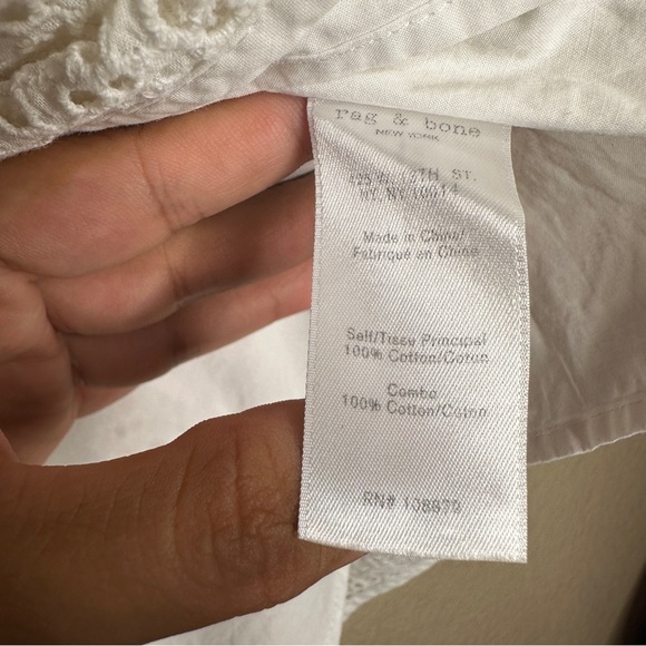 rag & bone White Strapless Dress - Picture 5 of 5